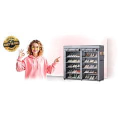 Massido MS-805 tekstilni ormarić za cipele, grafitni