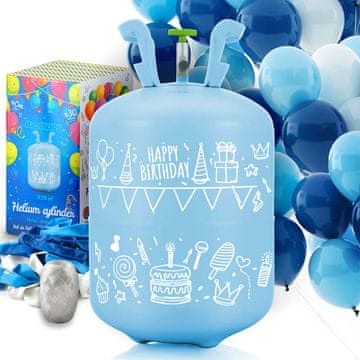 Ricokids Helijev cilindar 0,20 m3 s balonima i vrpcom