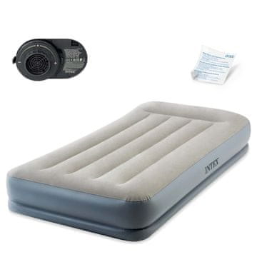 Intex Madrac na napuhavanje 191x99x33 cm s ugrađenom električnom pumpom 64116ND