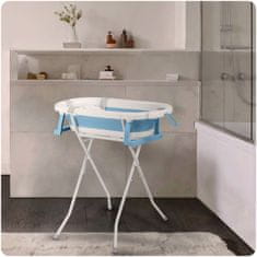 Ricokids Sklopiva kada za djecu, dojenčad s okvirom, termometrom i umetkom Ricokids RK-287 bijela i plava