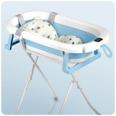 Ricokids Sklopiva kada za djecu, dojenčad s okvirom, termometrom i umetkom Ricokids RK-287 bijela i plava