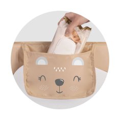 Nukido Zaštitna ograda za krevet 150 x 42 x 35 cm bež