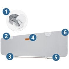 Nukido Zaštitna ograda za krevet 150 x 44 x 41 cm siva