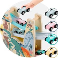 Ricokids Drvena igračka s toboganom i autićima RK-867 Ricokids