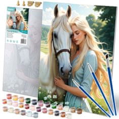 Massido Slika po brojevima 40x50 cm Portret žene s konjem