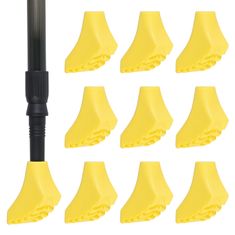 Neo-Sport navlake za štapove za nordijsko hodanje, 10 kom, žute