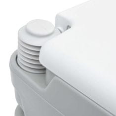 Vidaxl Kamperski WC Siva i bijela 41,5 x 36,5 x 30 cm Polietilen