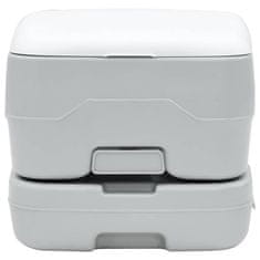 Vidaxl Kamperski WC Siva i bijela 41,5 x 36,5 x 30 cm Polietilen