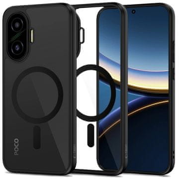 Tech-protect Magmat MagSafe maska za Xiaomi Poco F7 5G, crno/proziran