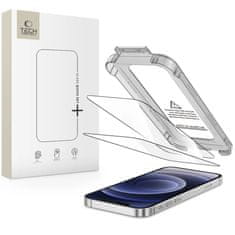 Tech-protect Quick Set 2x zaštitno staklo za iPhone 12 / 12 Pro, crno