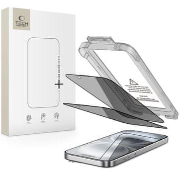 Tech-protect Quick Set Spy 2x zaštitno staklo za iPhone 15 / 16