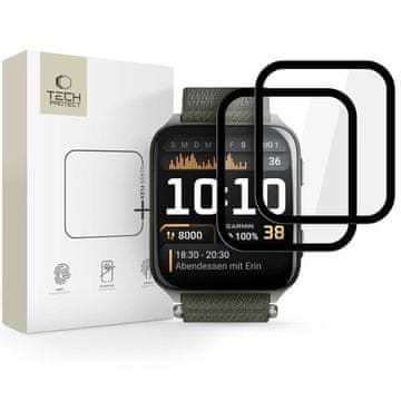 Tech-protect Glass Flex 2x zaštitno staklo za Garmin Venu X1, crno
