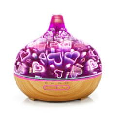 BOT Smart aroma difuzor B11 - 400 ml svijetlo drvo i LED srce