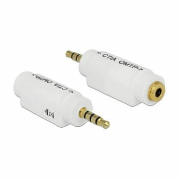 Delock adapter AVDIO priključak 3,5 m 4-pinski CTIA-priključak 3,5 Ž 4-pinski OMTP 65590