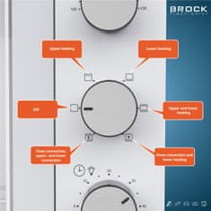 BROCK električna pećnica, 30l - TO 3001 WH