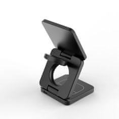 Misura MH08 Pro - 3u1 Sklopivi bežični Qi2 punjač - BLACK