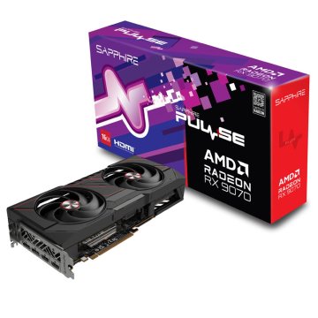 Sapphire PULSE Gaming Radeon RX 9070 16GB GDDR6 OC grafička kartica za igranje