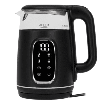 Adler Adler AD 1305-BS grijač vode, 2200W, 1,7L, LED, crni-sreb
