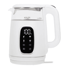 Adler Adler AD 1305 -W grijač vode, 2200W, 1,7L, LED, bijeli -sreb