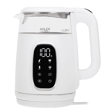 Adler Adler AD 1305 -W grijač vode, 2200W, 1,7L, LED, bijeli -sreb