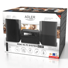 Adler Mini Hi-Fi Adler Ad 1917, FM, CD, USB, Bluetooth, Watch, Pilot, 2x25W