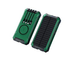 BOT Solarna power banka SP5 1 panel 30000mAh s kablovima zelena