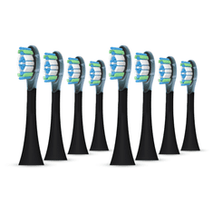 Ultrasonic nastavci za Philips Sonicare C3 Premium Plaque Defense, 8 komada, crni