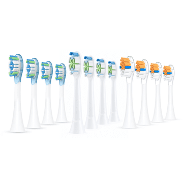 Ultrasonic All-In-One Premium set nastavaka za Philips Sonicare A3 Premium, W2 Optimal White, C3 Premium Plaque Defense