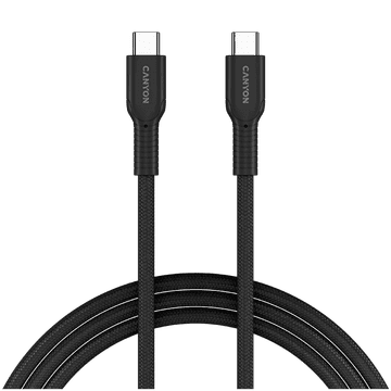 Canyon OnWire 60CL kabel, USB-C na USB-C, 60 W, crni (CND-CCAP60AB10B)