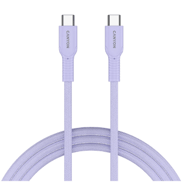 Canyon OnWire 60CL kabel, USB-C na USB-C, 60W, ljubičasti (CND-CCAP60AB10PU)