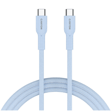 Canyon OnWire 60CL kabel, USB-C na USB-C, 60 W, plavi (CND-CCAP60AB10LBL)