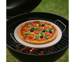 Alpina Kamen za pizzu BBQ, 33 cm, bijeli