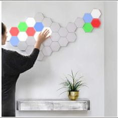 BOT Modularna pametna LED zidna svjetiljka šesterokut H1 RGB 6 panela