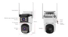 Robaxo RC662DR V2.0 DUAL, WiFi, IP kamera, vanjska kamera, bežična kamera