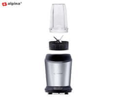 Alpina blender za smoothie, 1200 W, 1 l, crni i srebrni