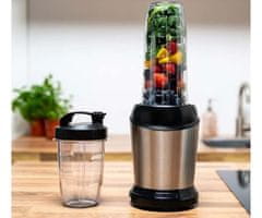 Alpina blender za smoothie, 1200 W, 1 l, crni i srebrni