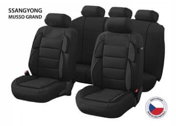 Cappa Presvlake za auto Perfetto YL SsangYong Musso Grand crne