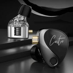 KZ Castor Bass dinamične HiFi slušalice, crne