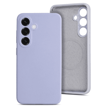 Onasi RainBow Liquid silikonska maskica z MagSafe za Samsung Galaxy S25 FE - ljubičasta