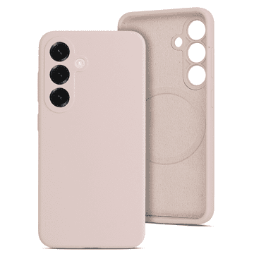Onasi RainBow Liquid silikonska maskica z MagSafe za Samsung Galaxy S26 Plus 5G - roza