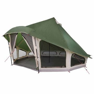 Vidaxl Tipi šator s krovom s pohranom Zelena 508 x 470 x 300 cm taft