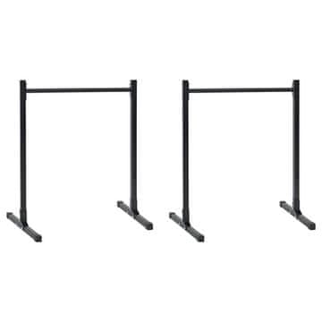 Vidaxl Postaja za propadanje 2 pcs Crna 55 x 90 x 104.5 cm