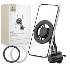Tech-protect N56 Rotary Vent MagSafe držač za mobitel u auto, crni