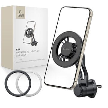 Tech-protect N56 Rotary Vent MagSafe držač za mobitel u auto, crni
