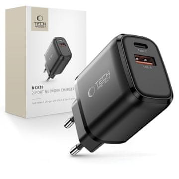Tech-protect NCA20 mrežni punjač 20W PD QC, crni