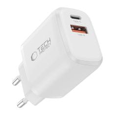 Tech-protect NCA20 mrežni punjač 20W PD QC + kabel USB-C, bijeli