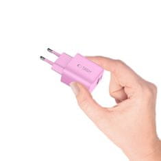 Tech-protect NCA20 mrežni punjač 20W PD QC, rozi