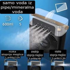 Luniks Stolni ventilator / mini ovlaživač s RGB osvjetljenjem