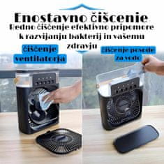 Luniks Stolni ventilator / mini ovlaživač s RGB osvjetljenjem