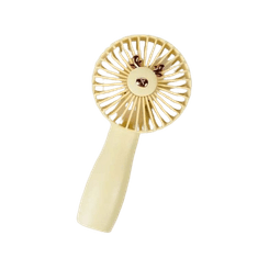 Luniks Prijenosni stolni USB ventilator s lampom – Žuti